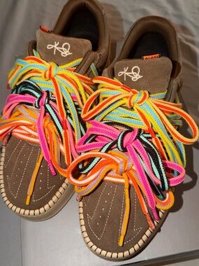Men's ANTA  hela  style   Roots Sneakers with Multicolor Laces